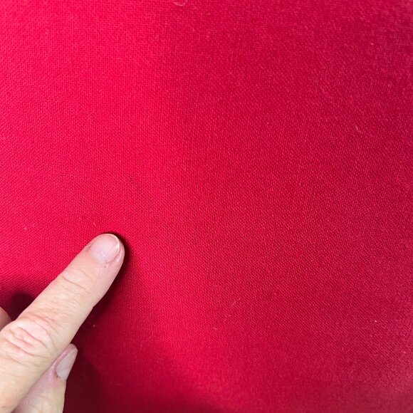 Christmas Pillow With Vintage Santa Claus Print 20"x20" Red & Beige Holiday Deco - Picture 4 of 7